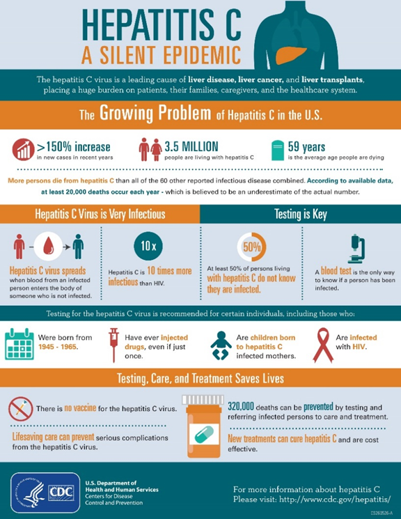 Hepatitis C infographic