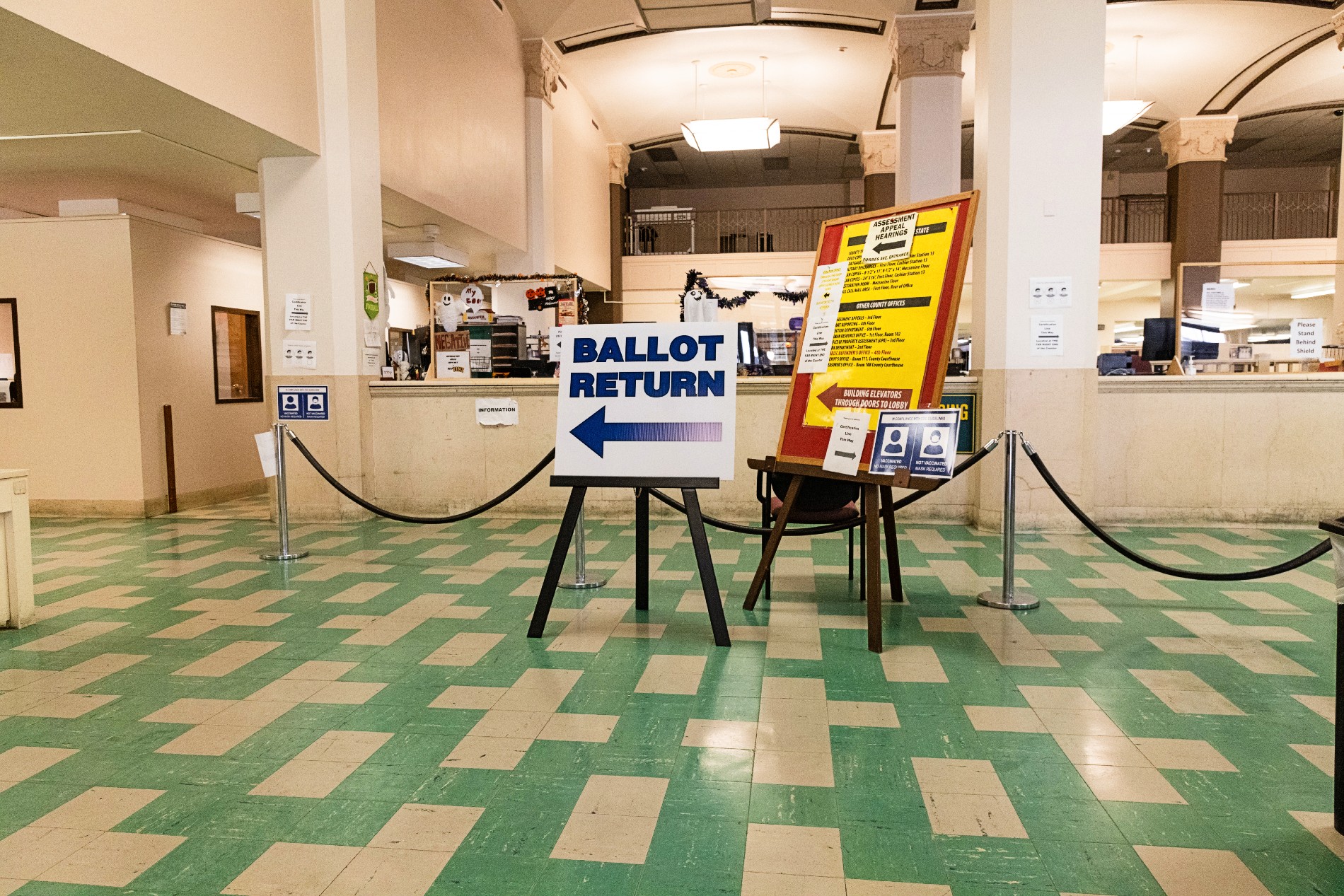 Ballot Return at the County Office Building