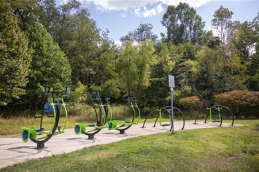 Boyce Park OBlock Playground fitness area