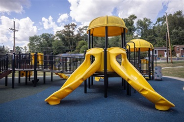 Boyce Park OBlock Playground dueling slides