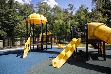 Boyce Park OBlock Playground slides and accessible ramp