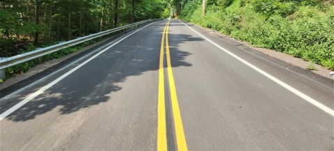 Coulterville Road in White Oak following a construction project