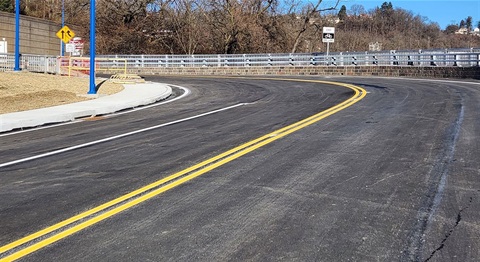 Rankin Bridge ramp following a construction project
