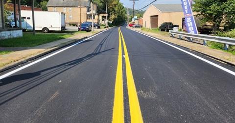 Wall Avenue in North Versailles, Wall, and Wilmerding following a construction project