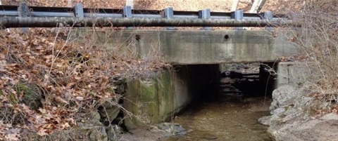 View of Thompson Run North Side Bridge No. 2 in Ross