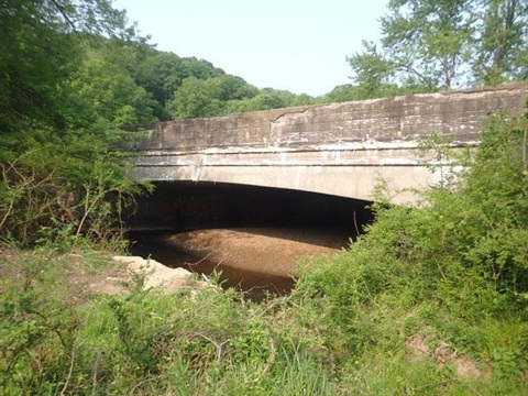 View of Pine Creek North Branch Bridge No. 3 in North Park