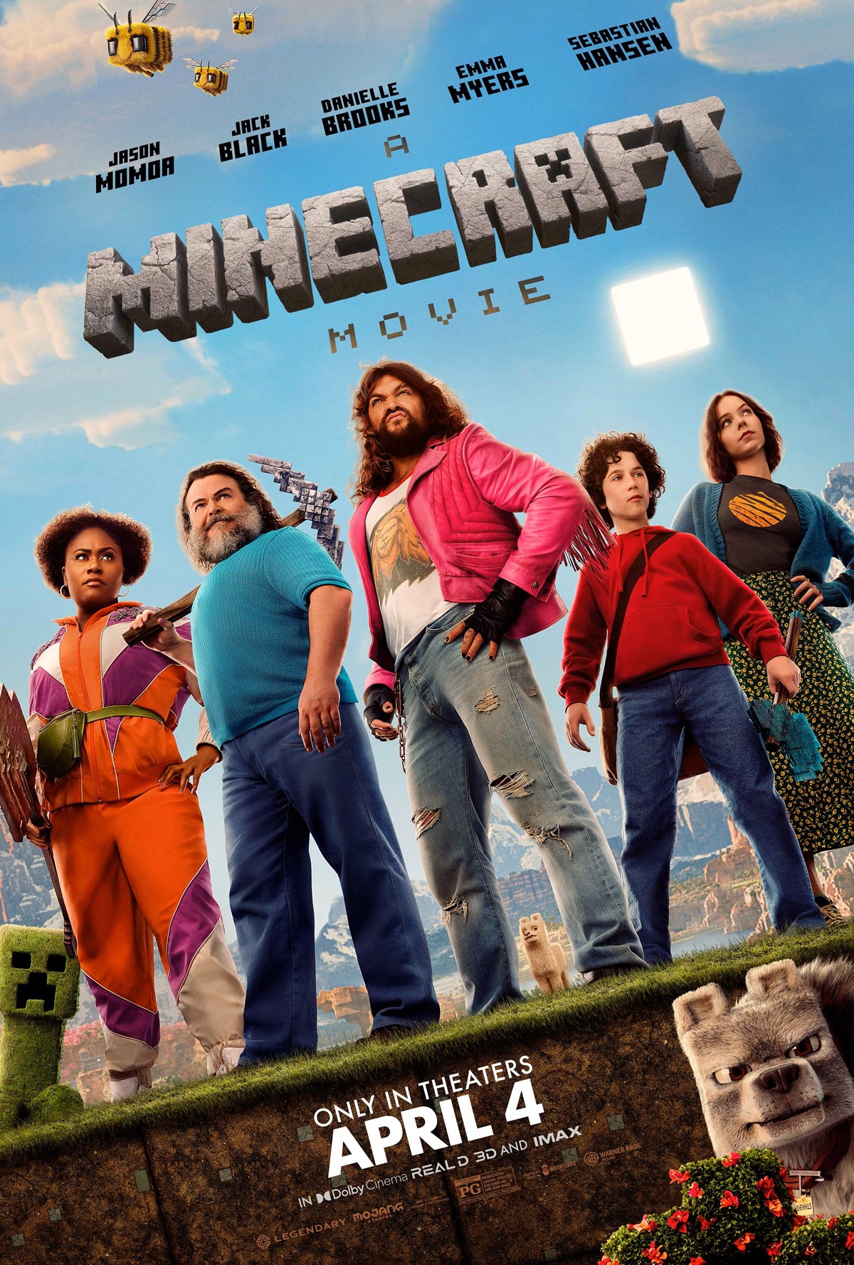 A Minecraft Movie poster
