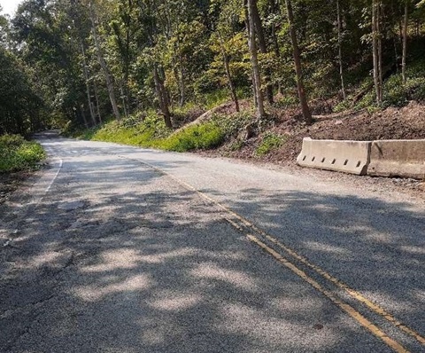 Photo of Douglass Run Bridge No. 19, which is located on Round Hill Road
