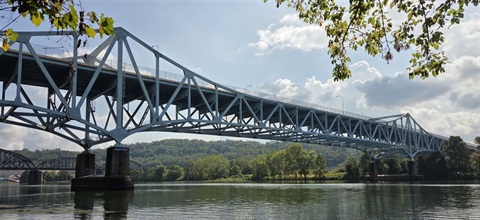 Glenwood Bridge in Pittsburgh following a preservation project